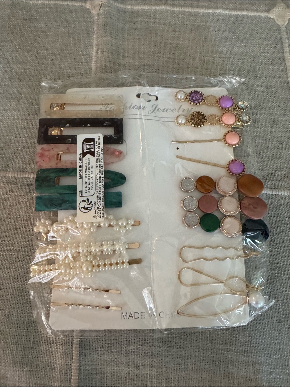 Assorted Women’s Hair Clips Set - Multicolor